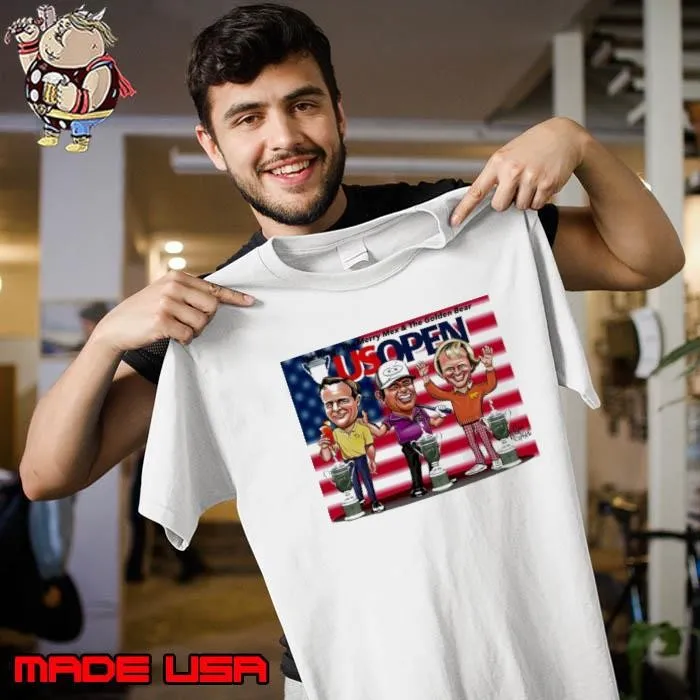 US Open Champion The King The Merry Mex and The Golden Bear Usa Flag Unisex