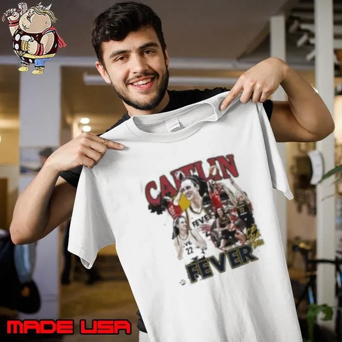 Caitlin Clark 22 Indiana Fever WNBA player signature vintage shirt