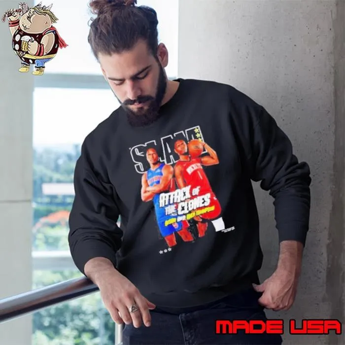 SLAM Amen and Ausar Thompson attack of the clones Sweatshirt