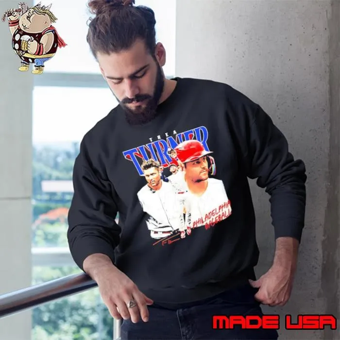 Trea Turner Philadelphia Baseball signature player collage Sweatshirt