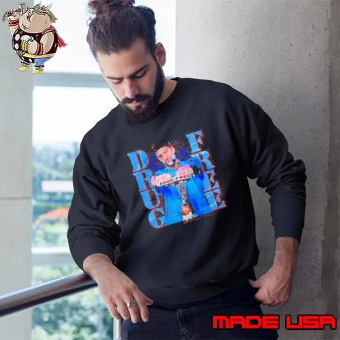 WWE Drug Free retro Sweatshirt