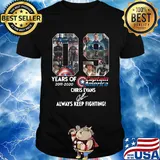 09 years of 2011 2020 captain america chris evans always keep fighting signature shirt