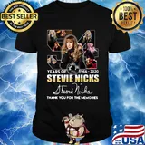 54 years of 1966-2020 Stevie Nicks signature thank you for the memories shirt