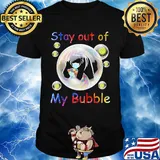 Autism awareness bear wear mask stay out of my bubble coronavirus shirt