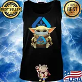 Baby Yoda hug Albertsons mask s Tank top
