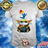 Baby yoda hug children’s hospital colorado covid-19 2020 shirt