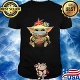 Baby Yoda hug Church's mask shirt