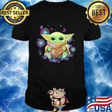 Baby Yoda hug dandelion shirt