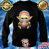 Baby Yoda hug Dave & Buster's mask s Sweater
