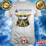 Baby yoda hug johns hopkins medicine covid-19 shirt