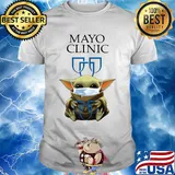 Baby yoda hug mayo clinic covid-19 2020 shirt