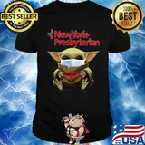 Baby yoda hug new york presbyterian covid-19 shirt