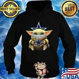 Baby Yoda mask hug Dallas Cowboy s Hoodie