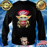 Baby Yoda mask hug Dr Pepper est.1885 s Sweater
