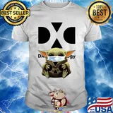 Baby Yoda mask hug DXC technology shirt