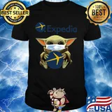 Baby Yoda mask hug Expedia shirt