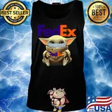 Baby Yoda mask hug Fedex s Tank top