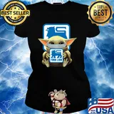 Baby Yoda mask hug Food Lion s Ladies tee