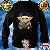 Baby Yoda mask hug Giant s Sweater