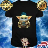 Baby Yoda mask hug Kaiser Permanente shirt