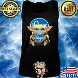 Baby Yoda mask hug Kroger s Tank top