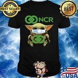 Baby Yoda mask hug NCR shirt
