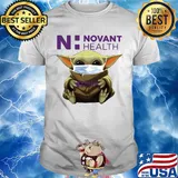 Baby Yoda mask hug Novant Health shirt