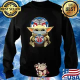 Baby Yoda mask hug Rin Registered nurse s Sweater