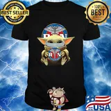 Baby Yoda mask hug Rin Registered nurse shirt