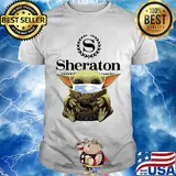 Baby Yoda mask hug Sheraton shirt