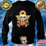 Baby Yoda mask hug Shop Rite s Sweater