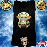 Baby Yoda mask hug Sprouts Farmers market s Tank top