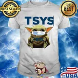 Baby Yoda mask hug TSYS shirt