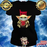 Baby Yoda mask hug Walgreens s Ladies tee