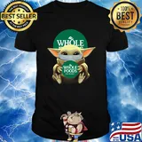Baby Yoda mask hug Whole foods market shirt