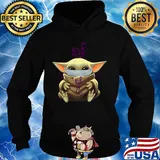 Baby Yoda mask hug Younque s Hoodie