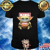 Baby Yoda mask hung King Soopers shirt