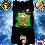 Baby yoda wear mask panera bread please remember stay 6 feet have a nice day s Tank top