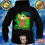 Baby yoda wear mask tuesday morning please remember stay 6 feet have a nice day s Hoodie