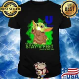 Baby yoda wear mask unilever please remember stay 6 feet have a nice day shirt