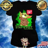 Baby yoda wear mask walgreens please remember stay 6 feet have a nice day s Ladies tee