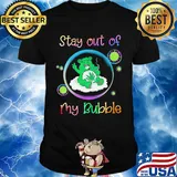 Bear smoking weed stay out of my bubble coronavirus shirt