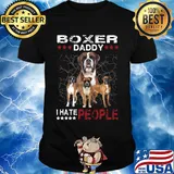 Boxer daddy i hate people stars shirt
