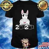 Bull Terrier mask 2020 toilet paper shirt