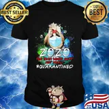 Chihuahua 2020 the year when shit got real #quarantined mask shirt