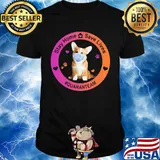 Corgi stay home save lives quaranteam covid-19 shirt