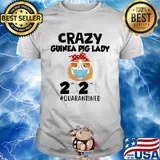 Crazy guinea pig lady 2020 quarantined toilet paper mask shirt