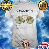 Cycopath a person suffering from chronic bike riding disorder with abnormal urges to ride and feel free shirt