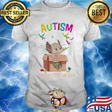 Elephant autism think outside the box shirt