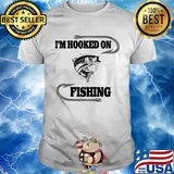 Fish I'm hooked on fishing shirt